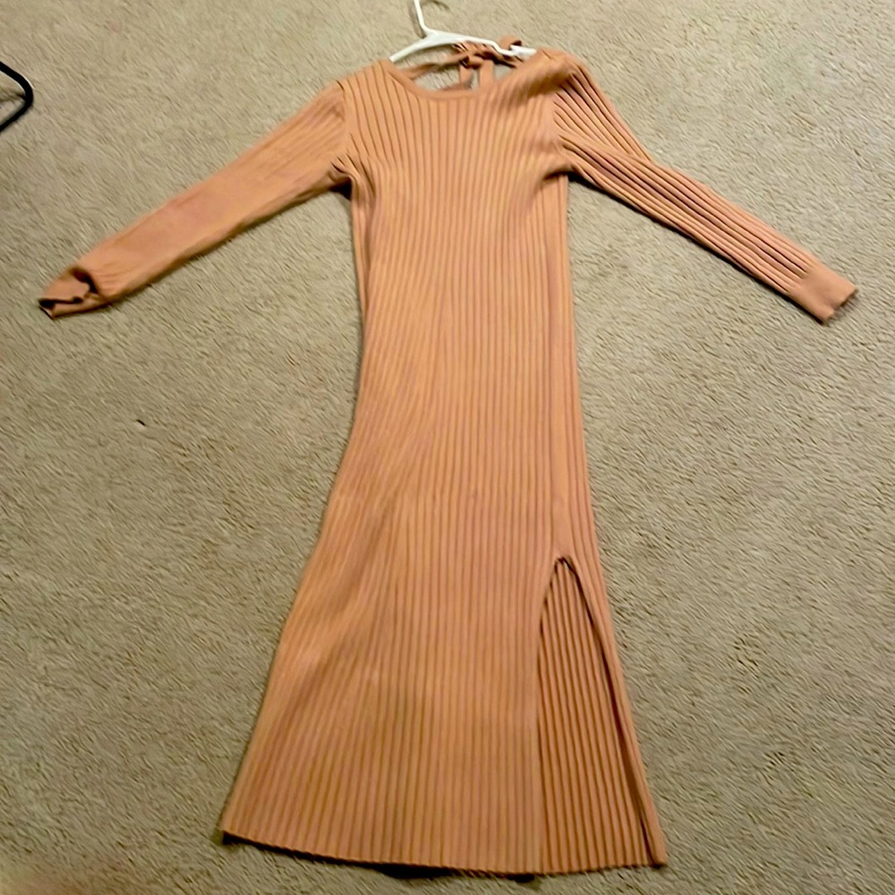 Gorgeous Wayf sweater dress feels like butter.  And reversible!